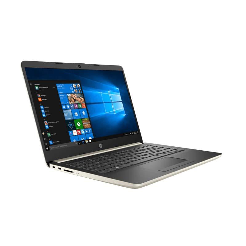 Jual HP 14S-CF0045TX Notebook - Gold [Core i5-8250/ 4GB