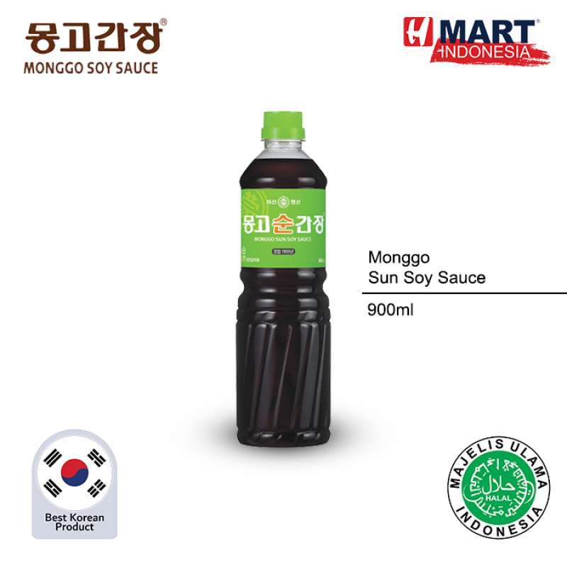 Promo Monggo Sun Soy Sauce Kecap Asin Asli Korea 900ml HALAL Diskon