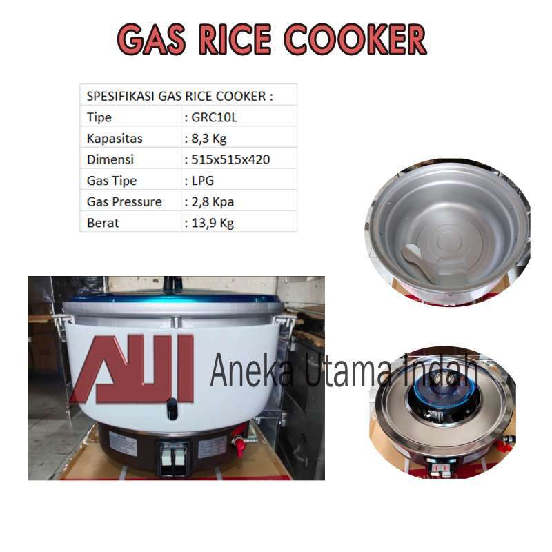 Promo Grc10l Gas Rice Cooker Wintech 10 Liter Penanak Nasi Low