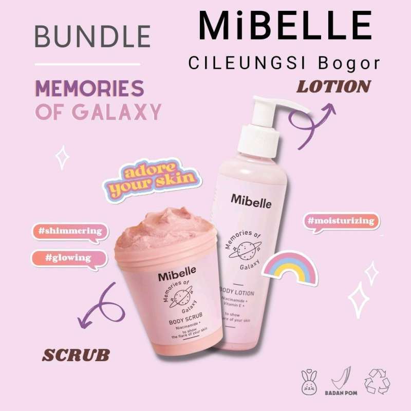 Jual Free Gift Mibelle Body Lotion dan Scrub The Memories of GALAXY