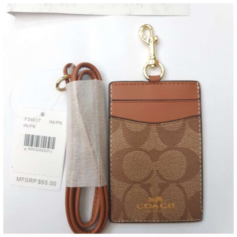 Jual Jual Name Tag Holder Lanyard Gantungan Id Card Holder Coach