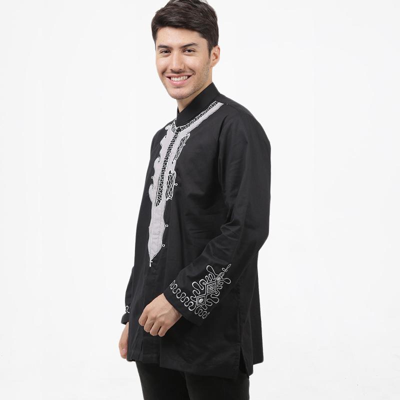 Jual JAVA SEVEN Baju Koko Pria - Hitam [JSR 038] Online