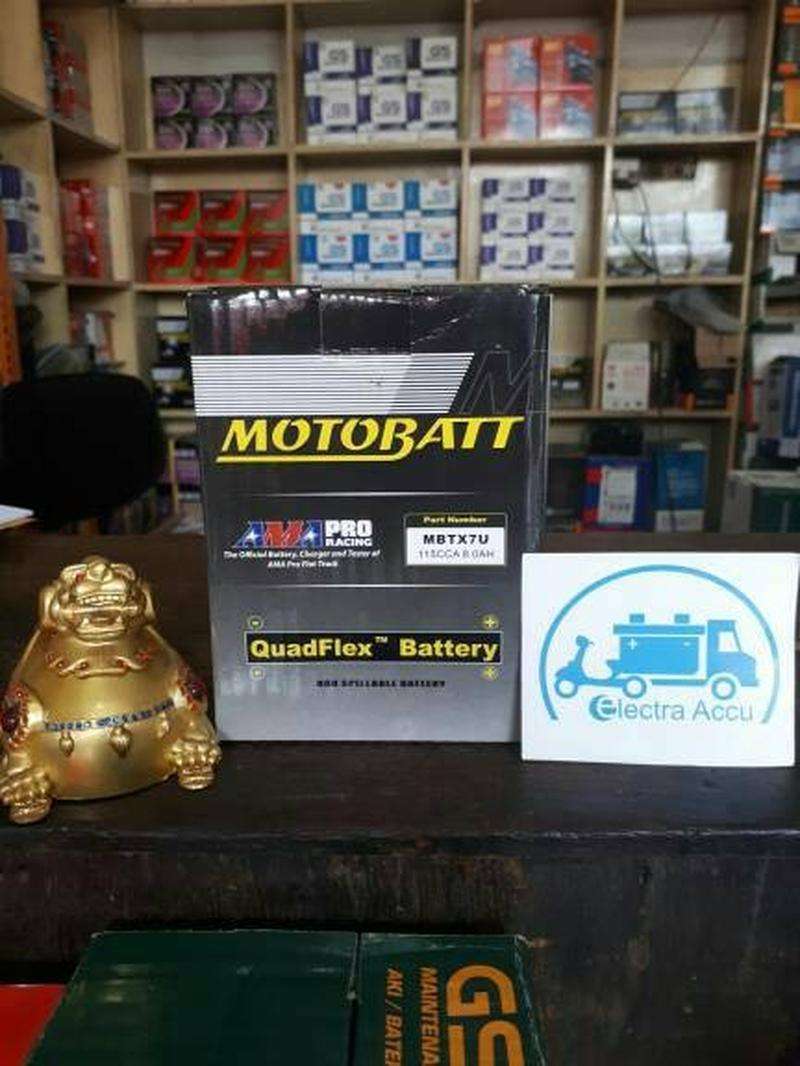 Promo Aki Motor Vespa Lx 150 Motobatt Mbtx7u Aki Kering / Aki Gel