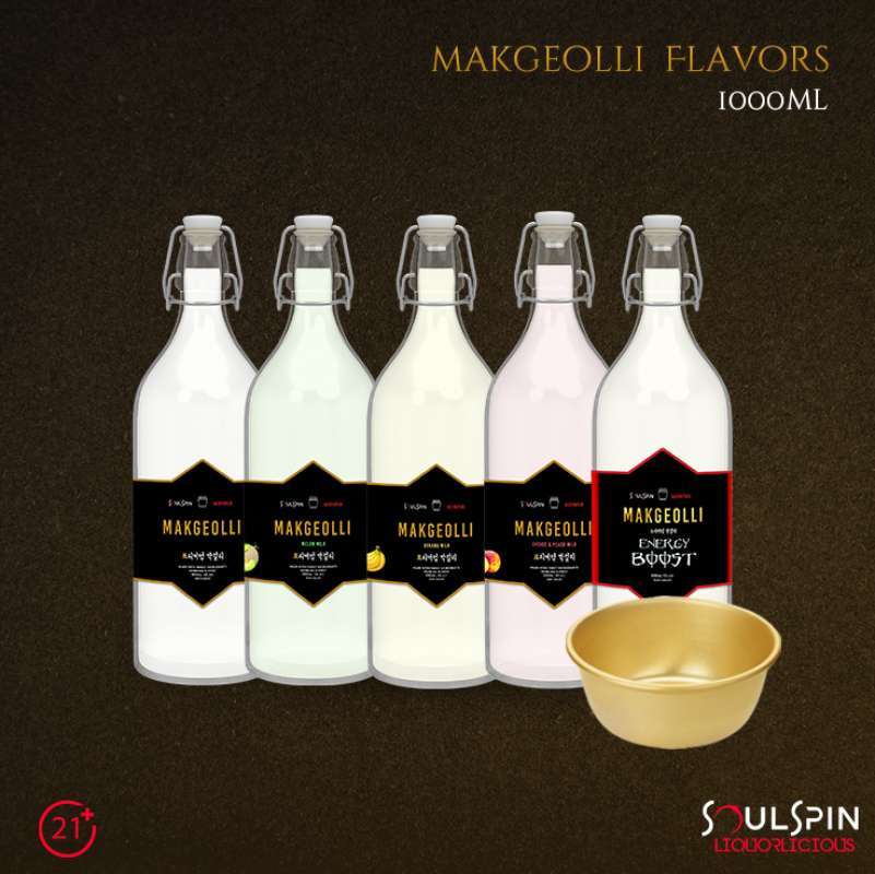 Jual Makgeolli Mix Bundle Korean Rice Wine 1000ml [ 5 botol kaca ...