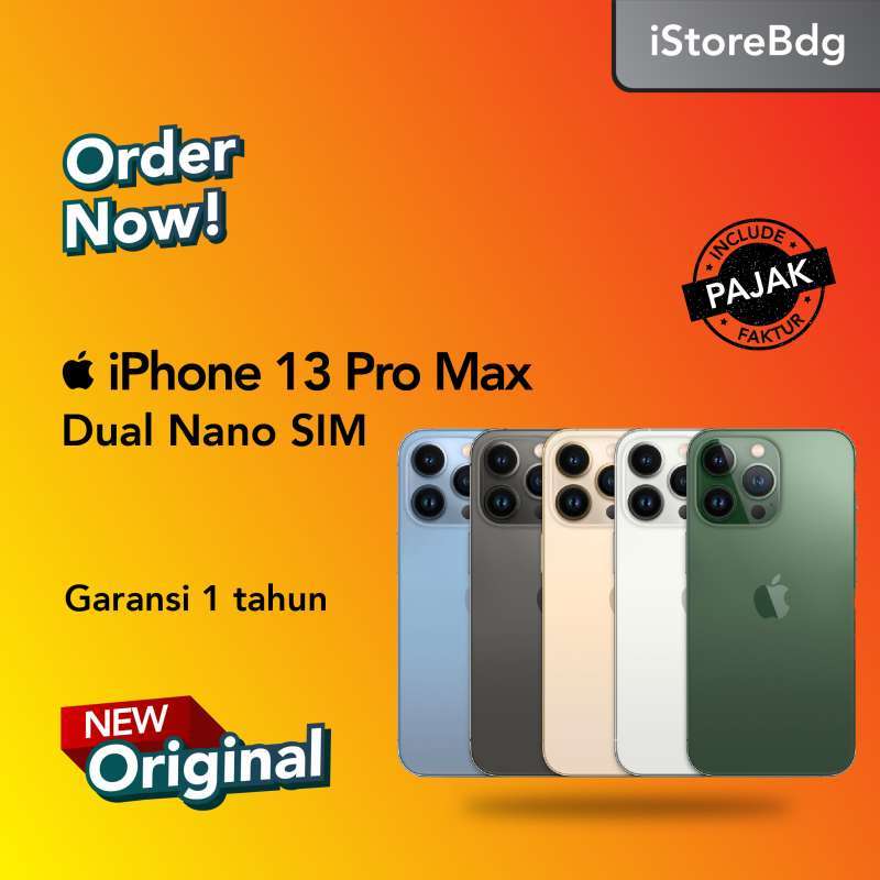 Promo Apple iPhone 13 Pro Max 256GB Dual Nano SIM di Seller iStoreBdg