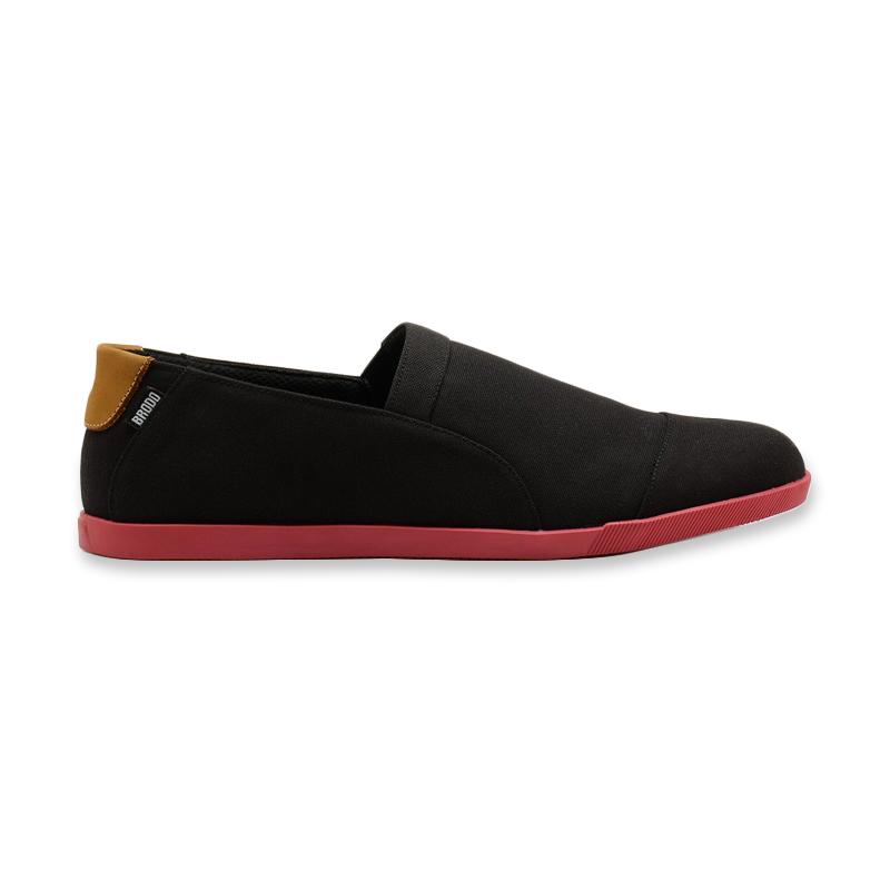 Jual Brodo Nitrous Sepatu Slip On Pria - Black Terbaru Oktober 2021