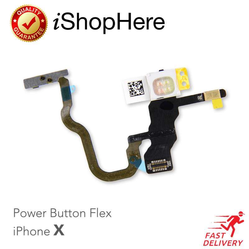 Jual Flex Fleksibel Tombol Power On Off dan Camera Flash iPhone X Sparepart di Seller