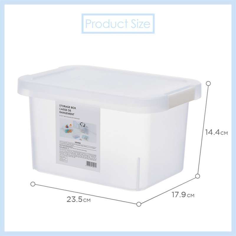 Jual MINISO Matte Storage Box Organizer Multifungsi Kecil / Sedang di
