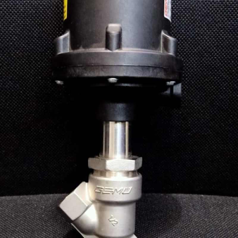 Jual Promo Angle Seat Piston Valve GEMU MODEL 554 port 12 inch stainless steel Berkualitas di