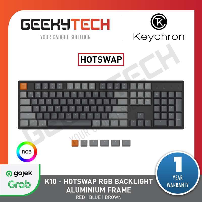 Jual Keychron K10 Hotswap RGB Backlight ALUMINUM Frame FULL SIZE ...