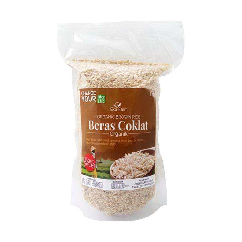 Jual Eka Farm Organic Brown Rice Beras Coklat Organik [1 kg] di Seller ...