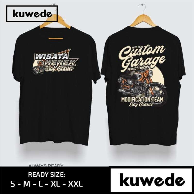 Jual Baju Kaos Wisata Herek Tshirt Custom Garage Racing Team di Seller
