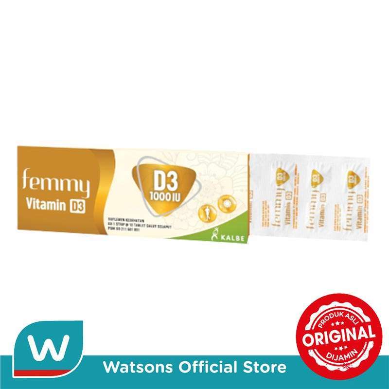 Jual BINTANG TOEDJOE Femmy Vitamin D3 1000 IU 10 Tablet di Seller