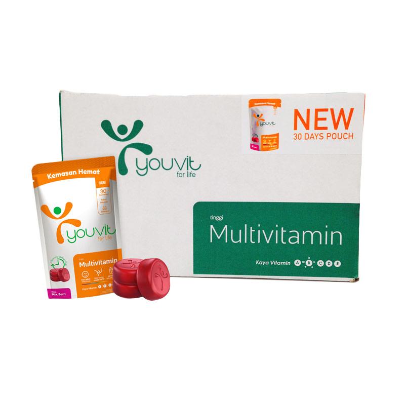 Jual Youvit Multivitamin Gummy for Adult [30 Days/ 12 Pouch] di Seller