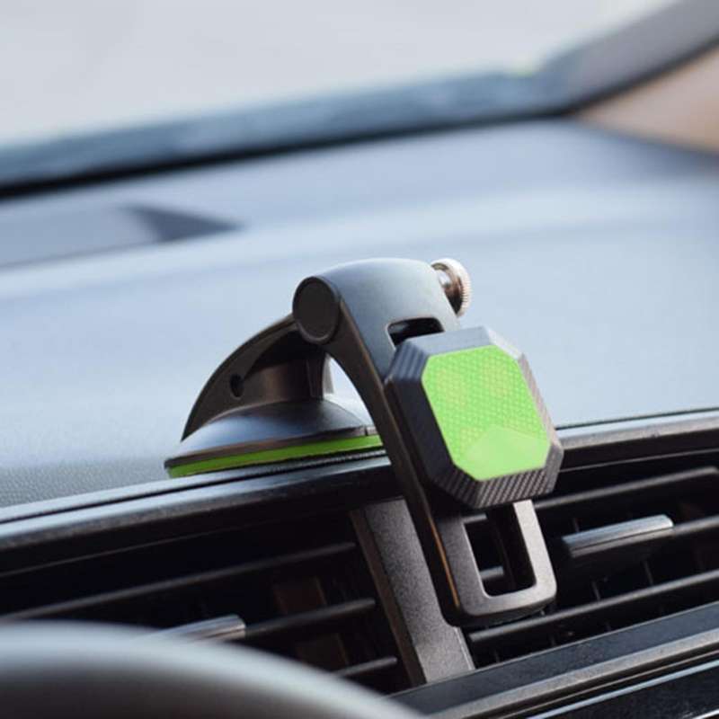 Jual Phone Car Mount Mini Tablets 360 Rotate Safe Driving Suction Green di Seller Homyl