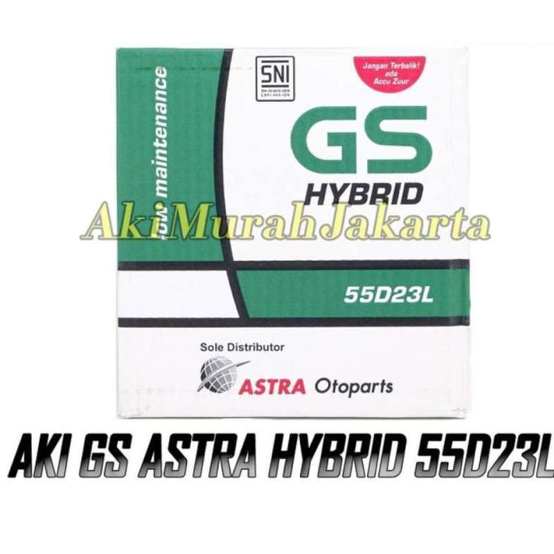 Jual Aki Mobil Mitsubishi Mirage Gs Astra 55d23l Aki Basah 12v / 60 Ah