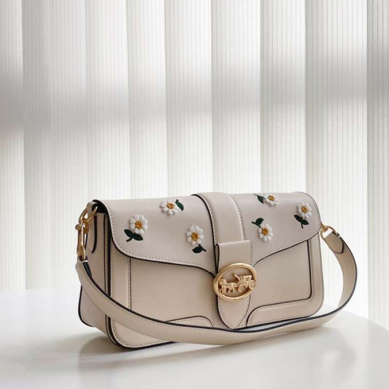 Jual Original 100 Coach Shoulder Bag With Daisy Embroidery di
