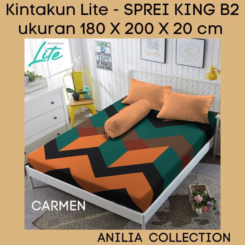 Jual KINTAKUN LITE _ Sprei Ukuran 180 X 200 KING Size Bantal 2 Motif