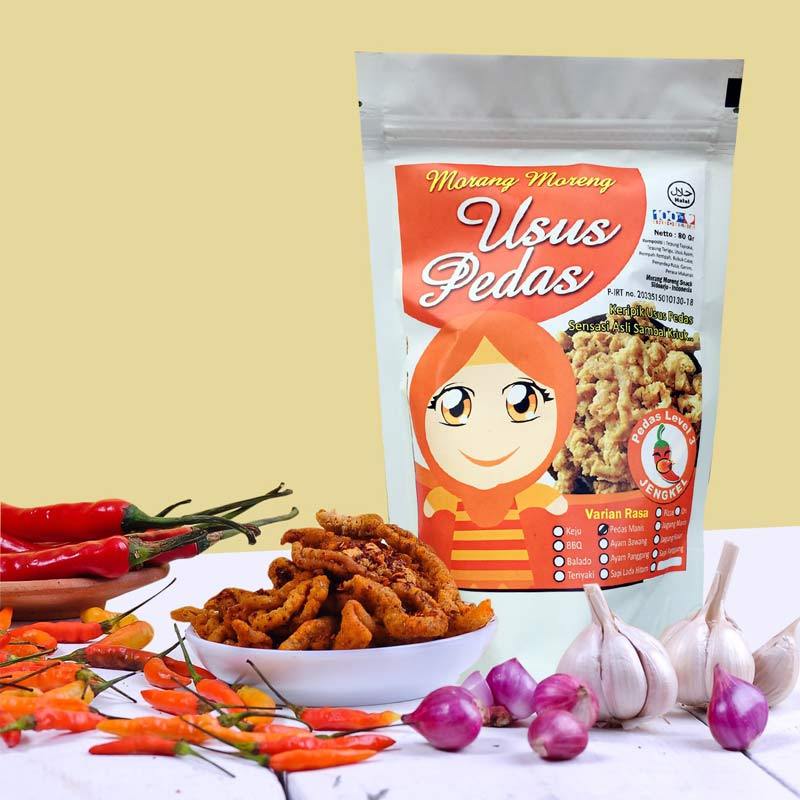Jual Morang Moreng Snack Keripik Usus Pedas Level 3 Di Seller Keripik