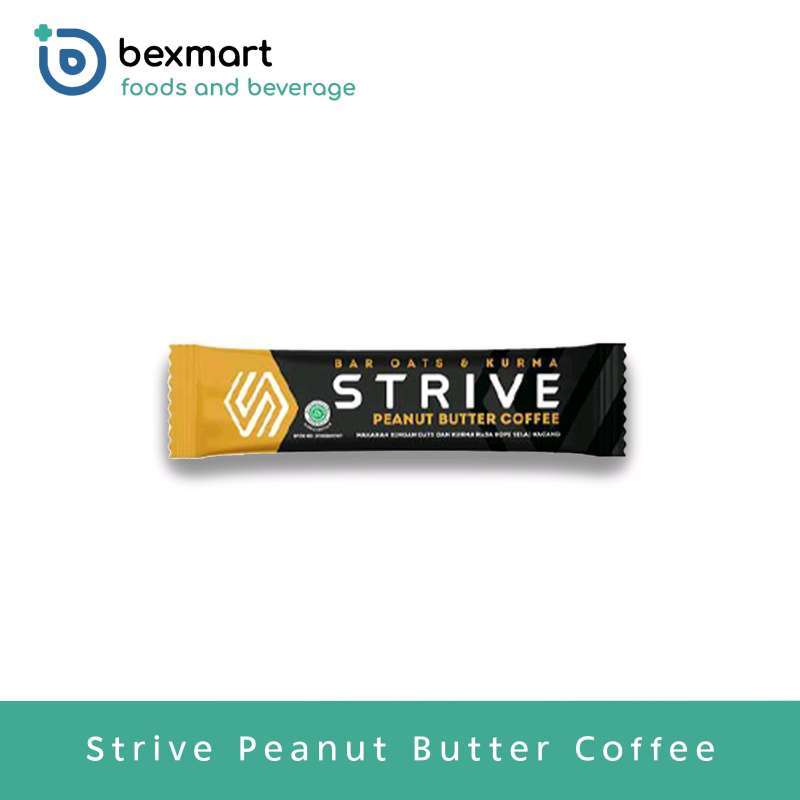 Jual STRIVE Energy Bar Fit Bar Oats Almond Snack Bar Full Bar di Seller