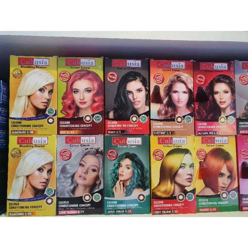 Jual CULTUSIA HAIR COLOR HALAL TANPA AMONIA/ SEMIR RAMBUT BLEACHING