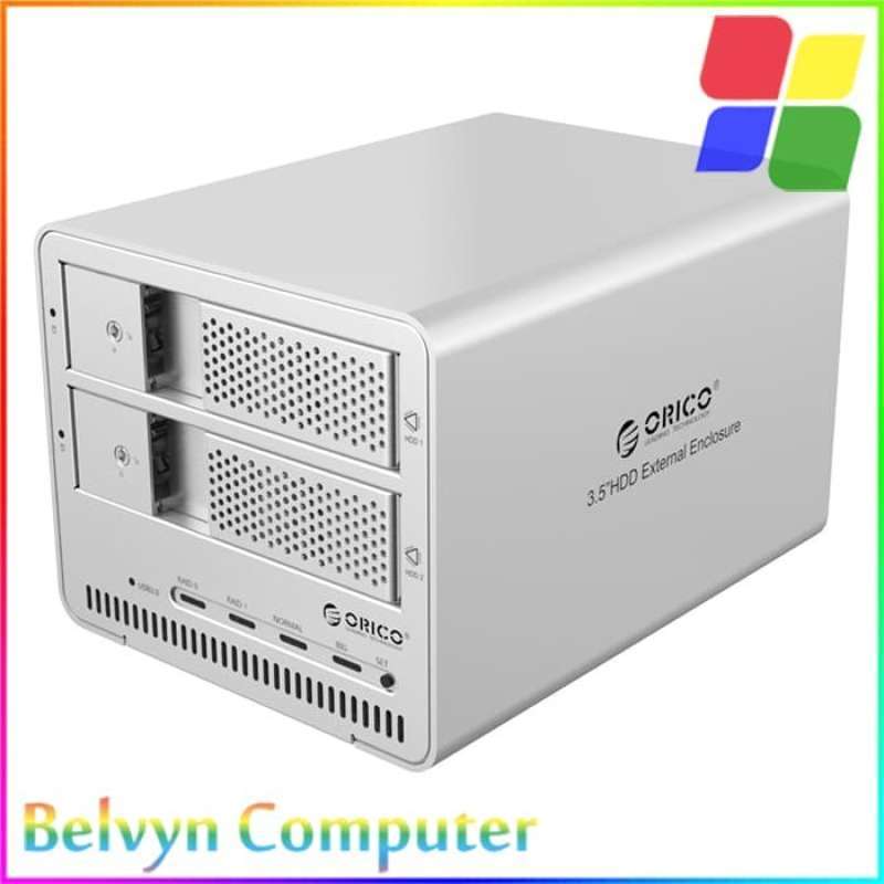 Jual ORICO 9528RU3 BK, 2 bay 3.5'' HDD RAID enlcosure, USB3.0 HDD ...