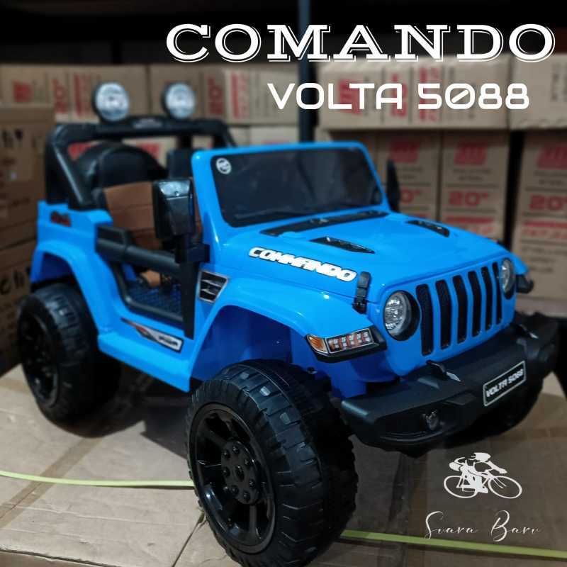 Jual MAINAN ANAK MOBIL AKI JEEP OFF ROAD COMANDO 5088 VOLTA di Seller