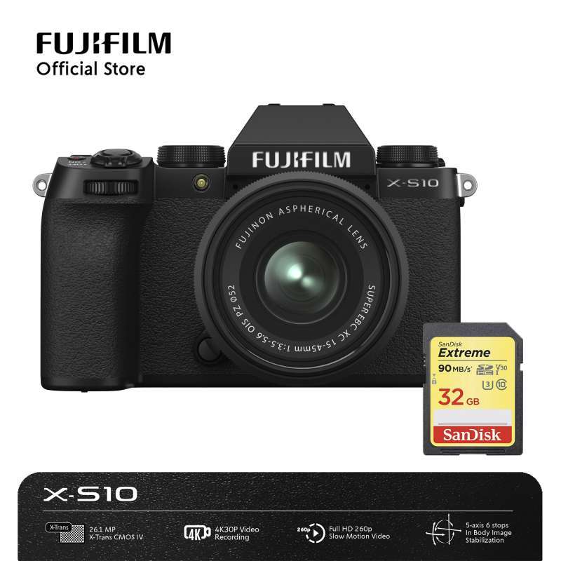 Jual Fujifilm XS10 kit XC1545mm OIS PZ Kamera Mirrorless XS10 di Seller Focus Nusantara
