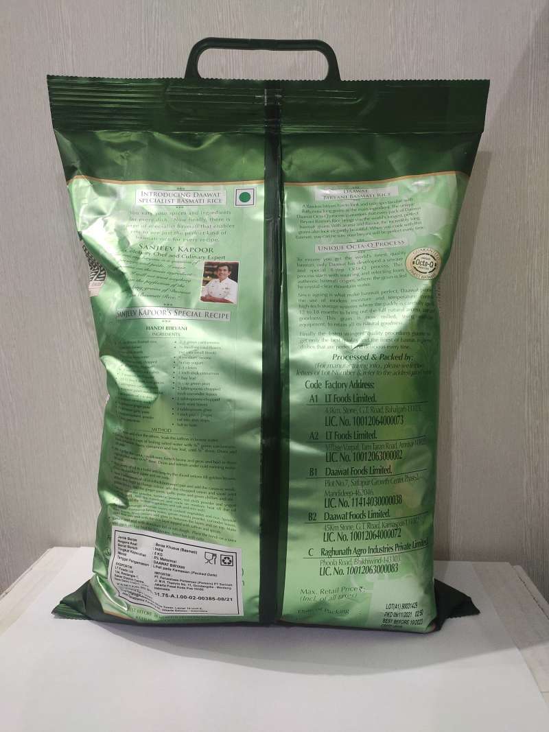 Jual Daawat Biryani Basmati Rice 5kg Di Seller Toko Asba7 - Bidaracina ...