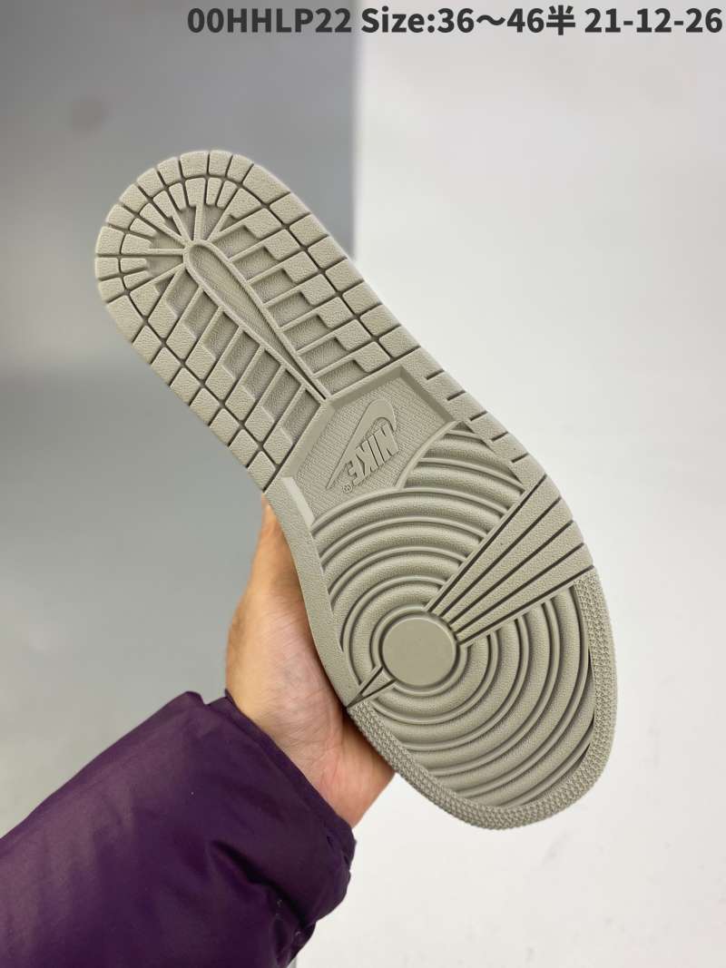 Jual NIKE AIR Jordan 1 low low top inverted hook gray white red aj1 ...