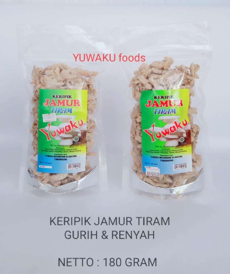 Jual Yuwaku Keripik Jamur Tiram Gurih dan Renyah [180 Gram ] di Seller