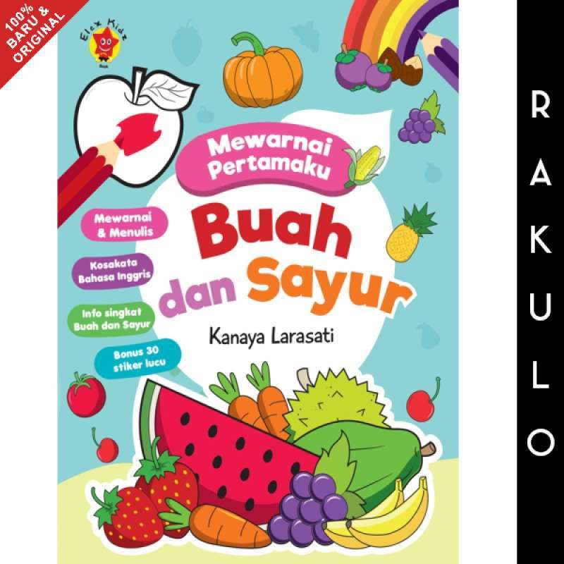 Promo Buku Aktivitas Anak Mewarnai Pertamaku Buah Dan Sayur Bahasa