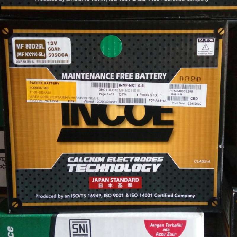 Jual Aki Accu Kering Innova Diesel Fortuner Diesel Pajero Incoe Mf