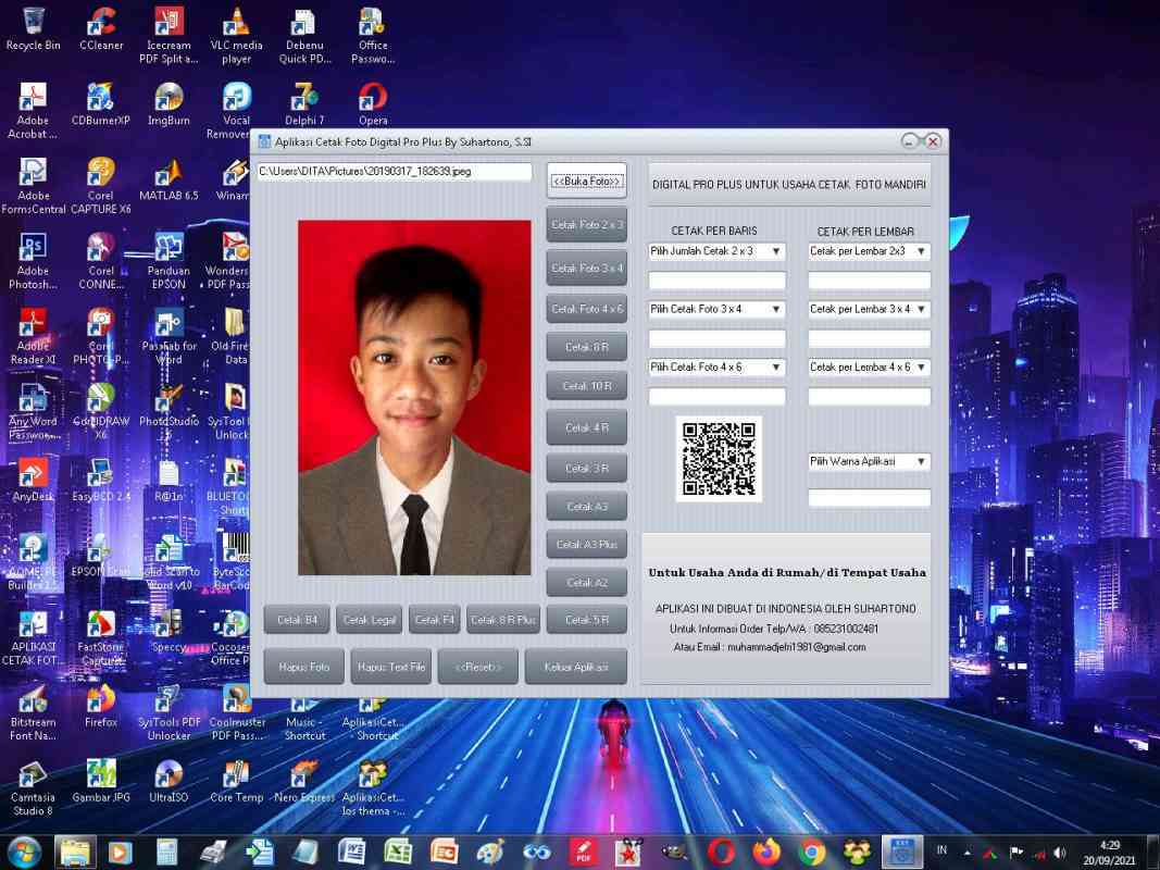 Jual SOFTWARE CETAK FOTO INSTAN UNTUK PC DAN LAPTOP ALL WINDOWS di