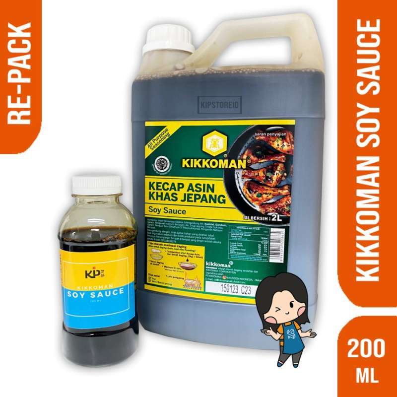 Jual KIKKOMAN JAPAN SOY SHOYU SAUCE 200 ML HALAL / KIKKOMAN KECAP ASIN