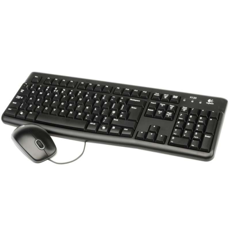 Jual LOGITECH MK120 USB 2.0 KEYBOARD AND MOUSE COMBO (BLACK