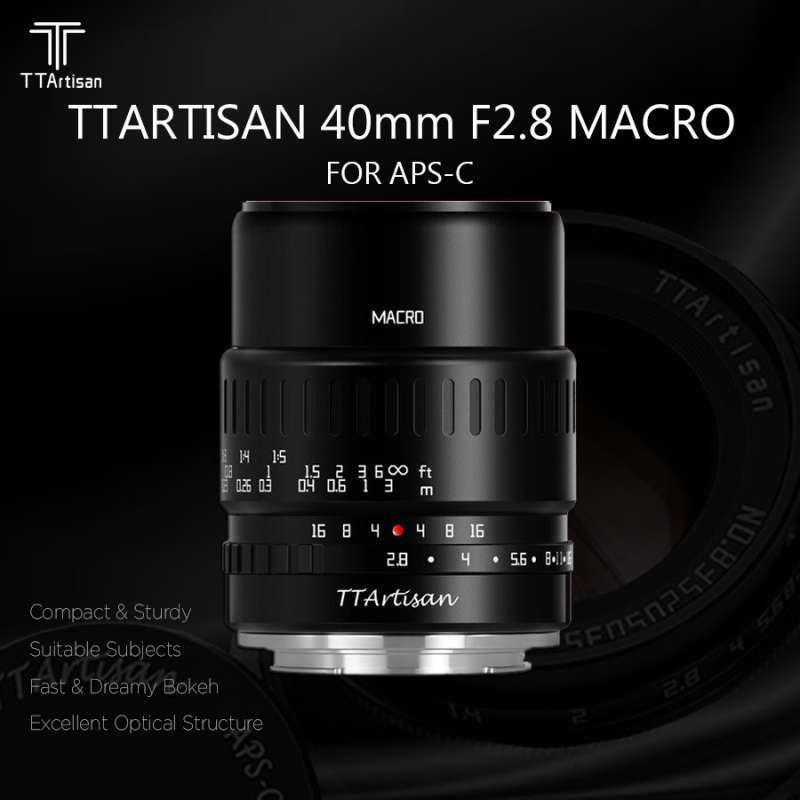 Promo Lensa TTartisan 40mm F2.8 Macro for APS-C Fuji FX Mount Diskon 8%