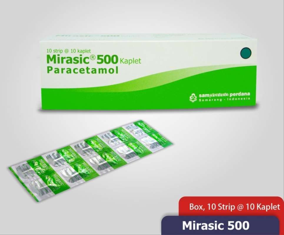 Jual MIRASIC 500 MG BOX 100 KAPLET di Seller Apotek Mose Sawah Baru