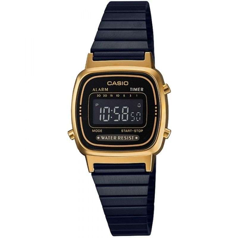 Promo Casio Vintage Digital Jam Tangan Wanita Hitam LA670WEGB1B Original Diskon 23 di Seller
