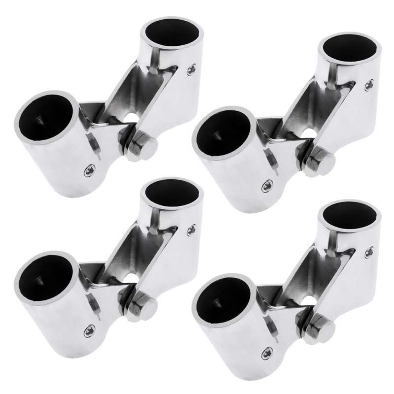 Jual 4x 22mm Boat Rail Fittings Folding Swivel Tube Connector 316 ...