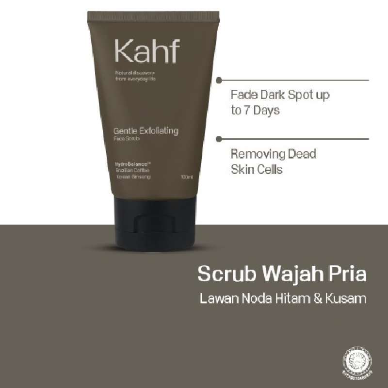 Jual Kahf Gentle Exfoliating Face Scrub 100 Ml Sabun Cuci Muka Pria