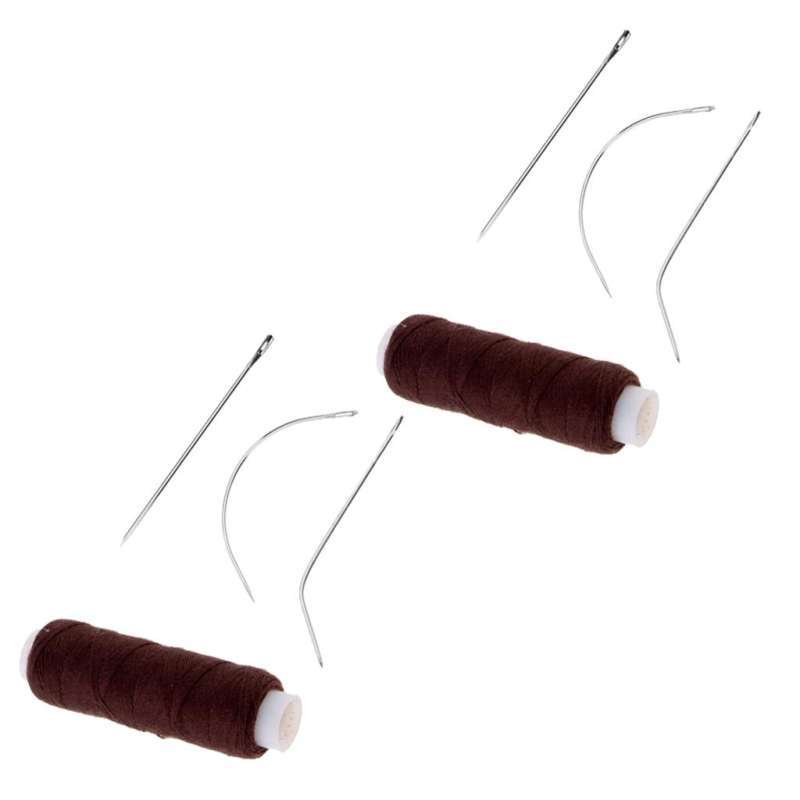 Jual 2 Set Hair Sewing Weaving Thread Needles Kit For Hair Track