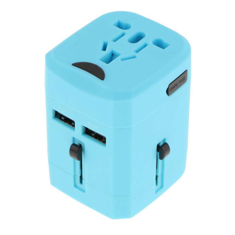 Conversion Socket Usb Jual Universal Conversion Socket Dual Usb World Travel Plug Adapter ...