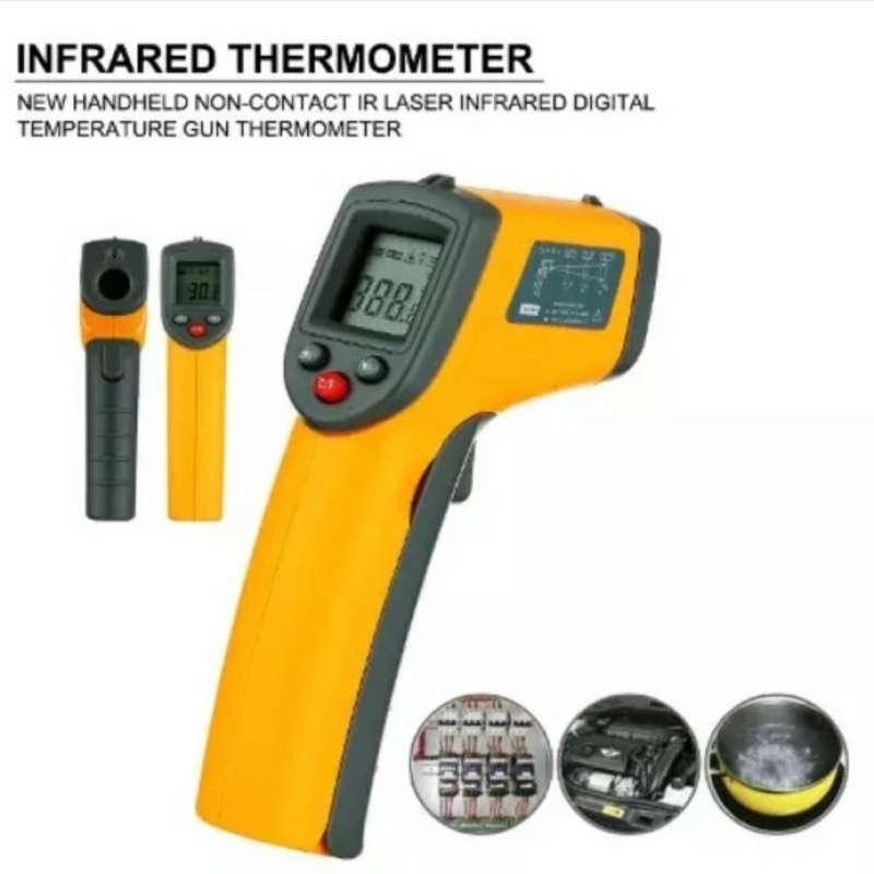 Jual Thermometer infrared digital alat pengukur suhu ruangan di Seller