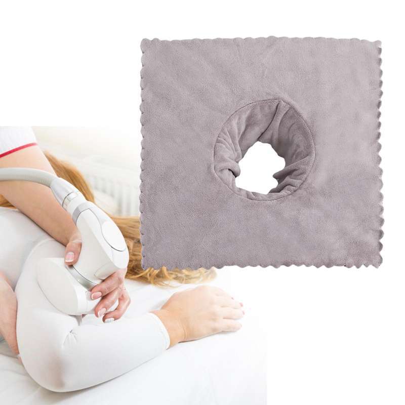 Jual Massage Table Sheet Covers With Face Breath Hole 35x35cm Spa Grey