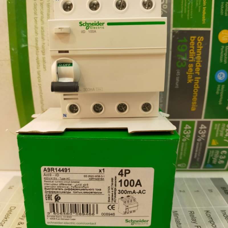 Jual elcb/rccb 4p 100a 300ma schneider di Seller Berkah_ shop ...