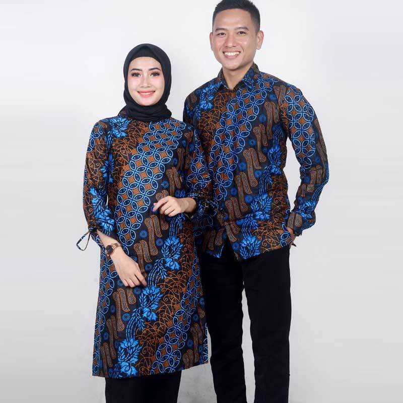  Desain  Baju  Batik  Couple  Terbaru  2021