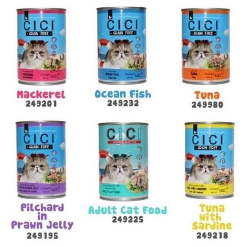 Jual Cici Kaleng Makanan Kucing Basah 400 Gr Canned Cat Food Grain Free