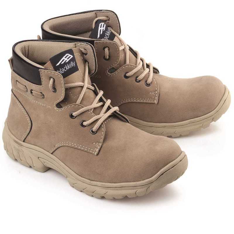 Jual Blackkelly Sepatu Booth Pria Kasual LPR BCL 448 Warna Cokelat - 39