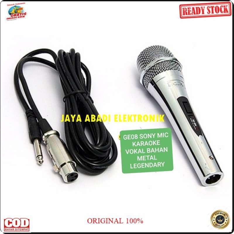 Jual SONY MIC HANDLE KABEL KARAOKE LEGENDARY DYNAMIC MICROPHONE